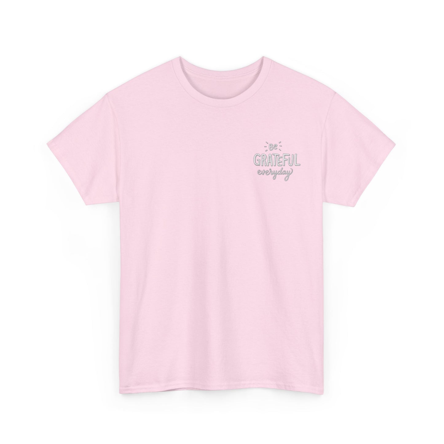 Camiseta Corazón Agradecido – “Begin Each Day With A Grateful Heart” Camiseta Inspiracional