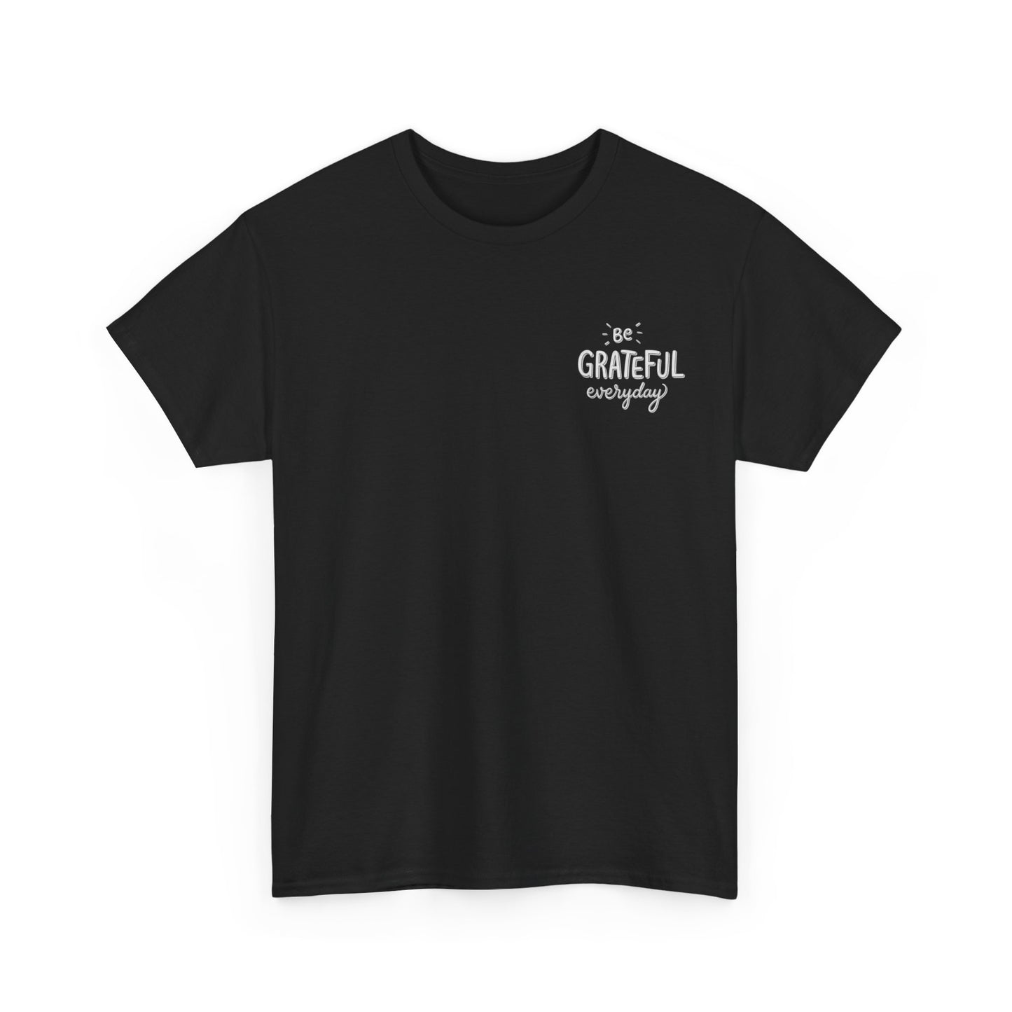 Camiseta Corazón Agradecido – “Begin Each Day With A Grateful Heart” Camiseta Inspiracional