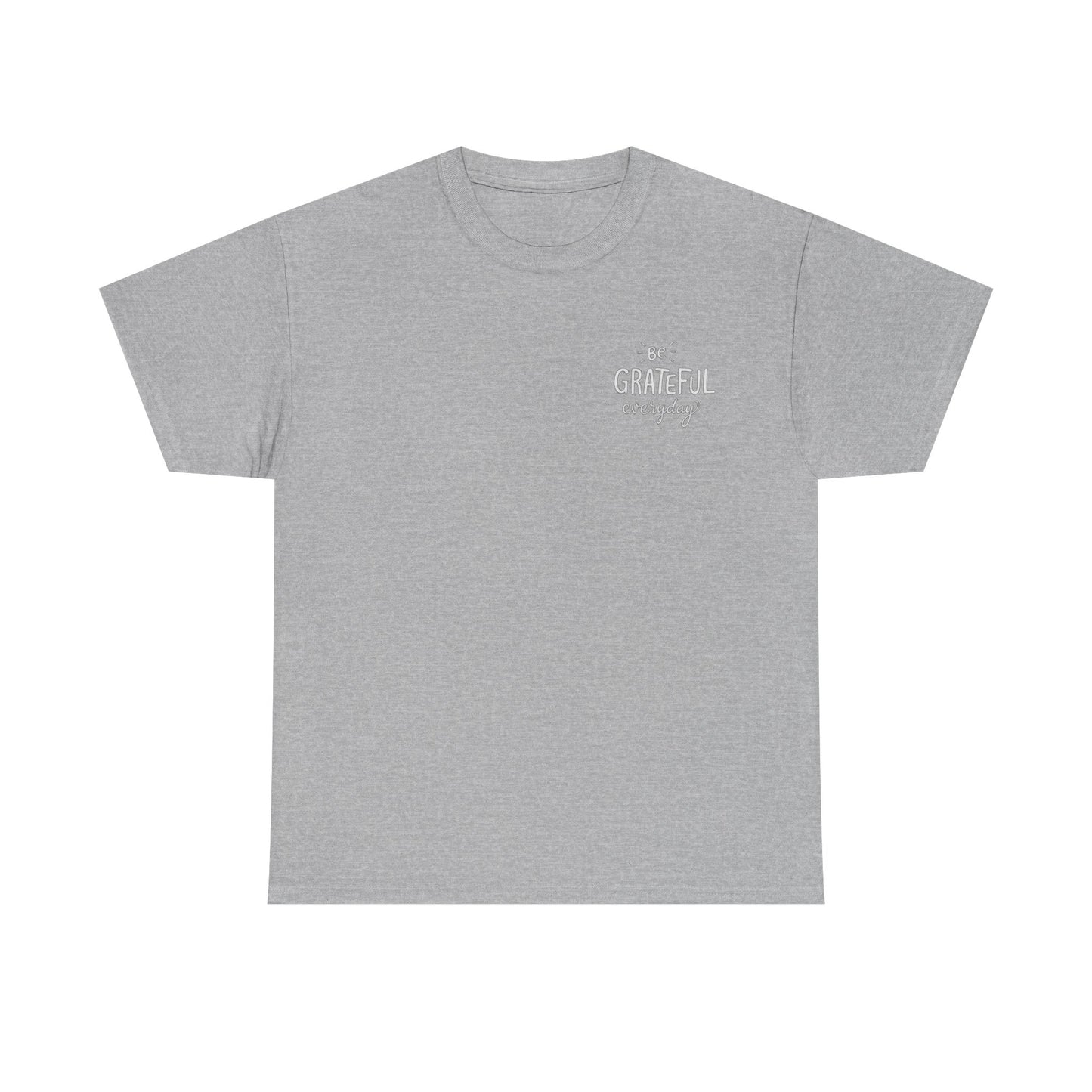 Camiseta Corazón Agradecido – “Begin Each Day With A Grateful Heart” Camiseta Inspiracional