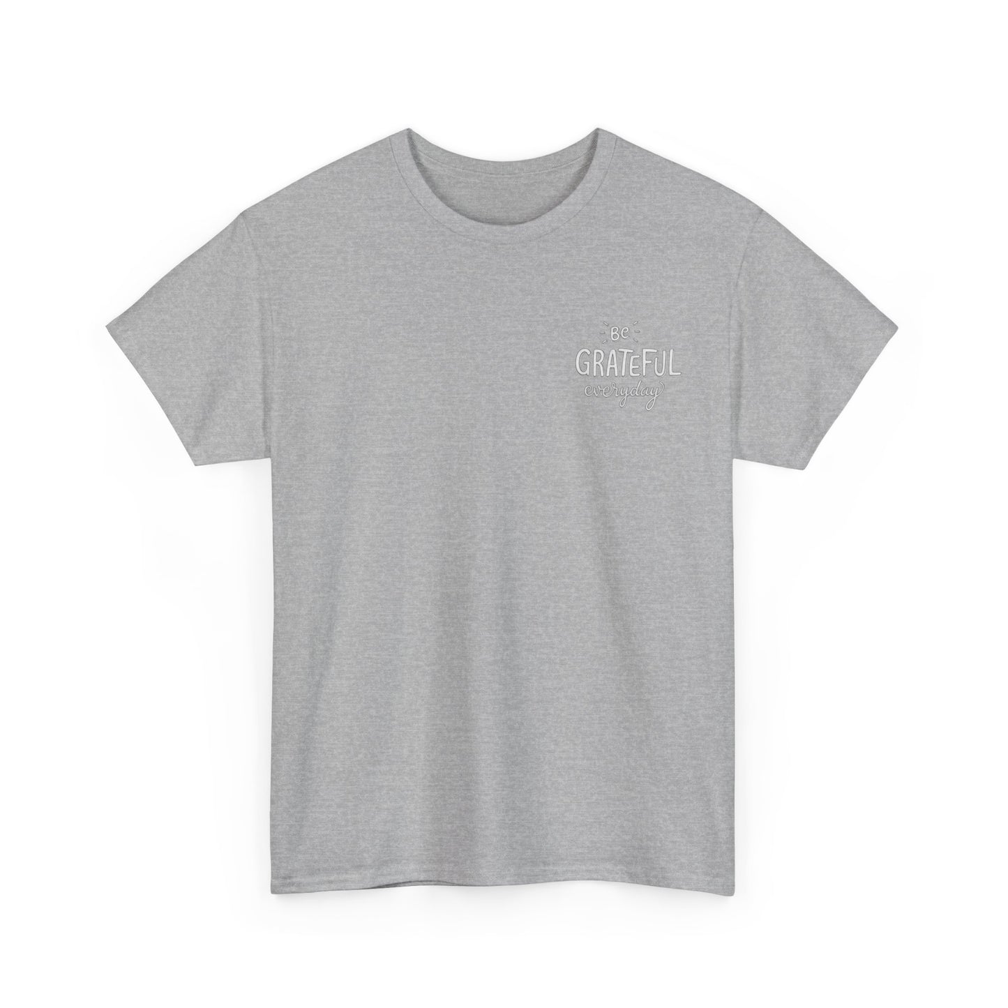 Camiseta Corazón Agradecido – “Begin Each Day With A Grateful Heart” Camiseta Inspiracional